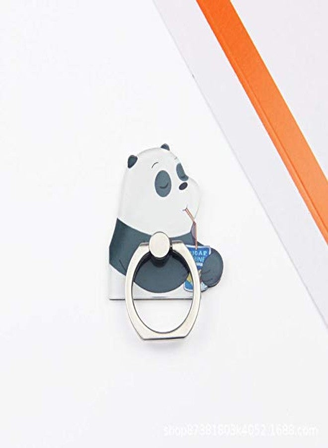 JCSMARTEC 4Pcs Cute Phone Ring Holder Stand, Bear Panda Mobile Phone Stand Holder 360 Rotation Finger Ring Grip Mount for Cellphones (Panda Grip) - Image 4