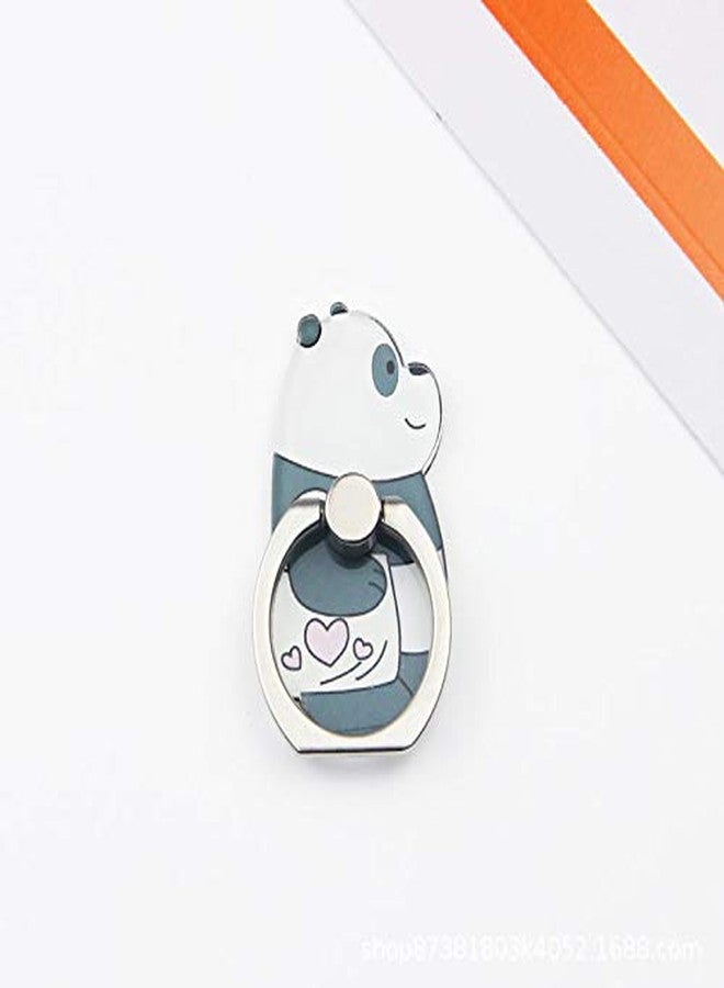 JCSMARTEC 4Pcs Cute Phone Ring Holder Stand, Bear Panda Mobile Phone Stand Holder 360 Rotation Finger Ring Grip Mount for Cellphones (Panda Grip) - Image 3