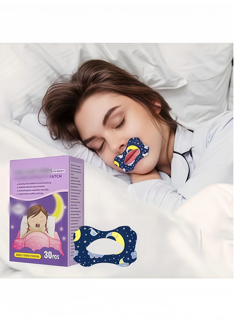 Generic Adult Sleep Patch Gentle Mouth Band Reduces Mouth Breathing Improves Nighttime Sleep and Provides Immediate Snoring Relief 30 Pieces - Image 1