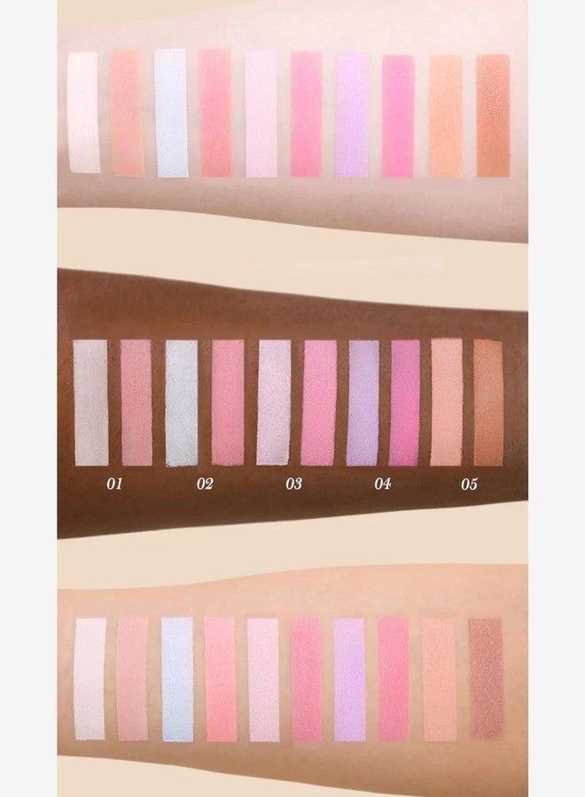 Flower Knows باقة زهور تعرف طوق الفراشة صندوق أحمر تمييز وبلوش ثنائي بودرة، بلون أزرق + وردي لمسة نهائية مطفية، لوحة تمييز وبلوش قابلة للبناء والدمج للوجنتين (02 قمر البحر) - Image 4