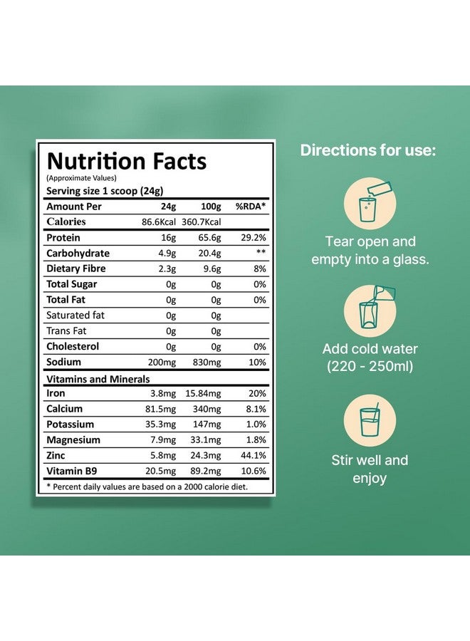 GREEN PROTEIN بروتين أخضر - مسحوق بروتين البازلاء المعزول، بروتين نباتي نباتي، بدون سكر مضاف، 100% نباتي، خالي من الصويا، خالي من الألبان، خالي من الجلوتين، خالي من مسببات الحساسية، بنكهة الأناناس، 15 جرام بروتين لكل حصة، كيس (500 جرام) - Image 5