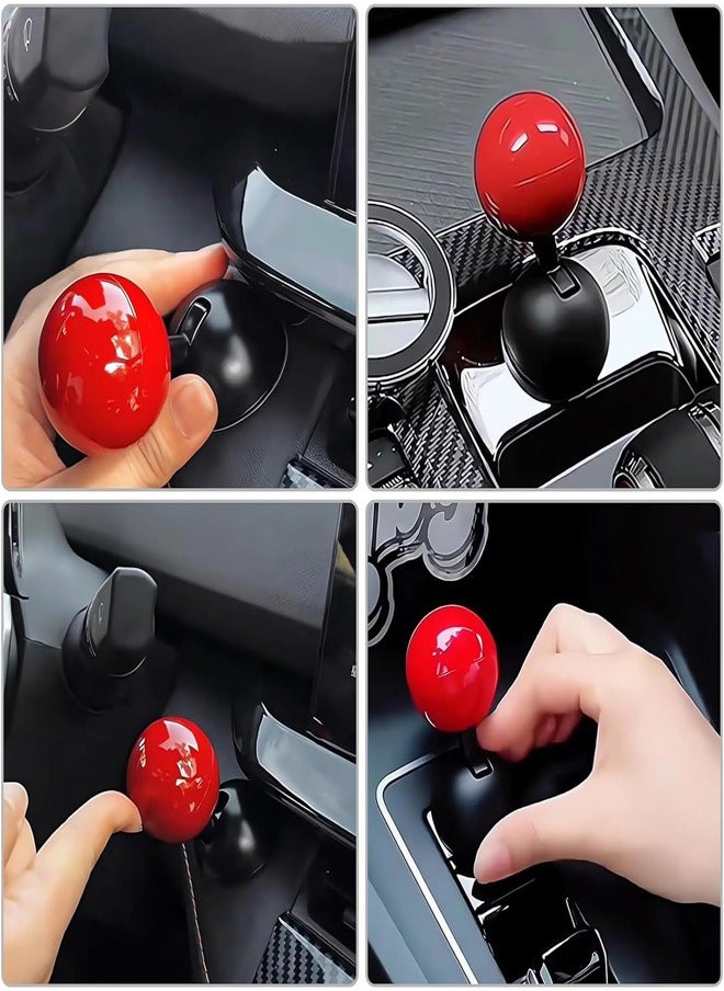 RATSAW Car Push to Start Button Rocker Car One Button Start Lever Car Engine Start Stop Button Joystick Starter Ball-bar Cover for Decorative Accessories Universal Size for Cars etc  - Image 5