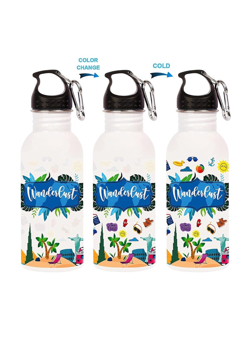 KnACK - KNACK COLOR CHANGING MAGIC BOTTLE STAINLESS STEEL 600 ML Multicolor (WANDERLUST) - Image 1