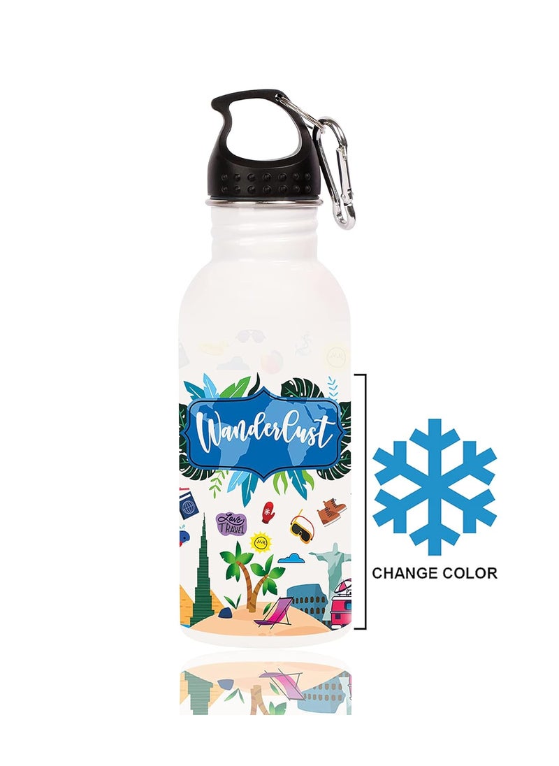 KnACK - KNACK COLOR CHANGING MAGIC BOTTLE STAINLESS STEEL 600 ML Multicolor (WANDERLUST) - Image 1