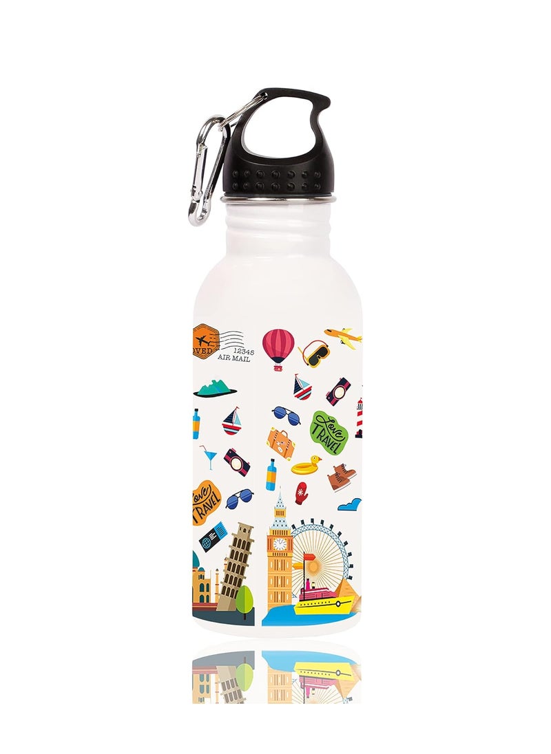 KnACK - KNACK COLOR CHANGING MAGIC BOTTLE STAINLESS STEEL 600 ML Multicolor (WANDERLUST) - Image 1