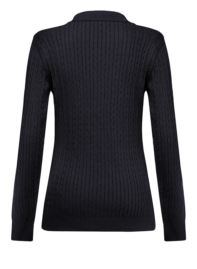 FELIX HARDY Pullover with Polo Collar
