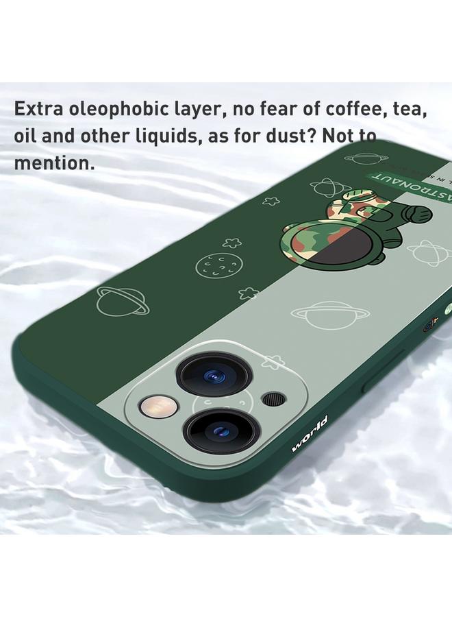 اس-توب جراب لهاتف iPhone 14 من مادة TPU بنمط رائد فضاء بألوان متباينة - Image 5