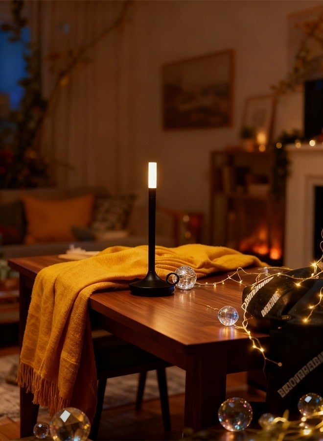 Sharpdo Type-C Rechargeable Retro LED Candle Lamp | Warm White Ambient Table Light for Home Decor - Image 3