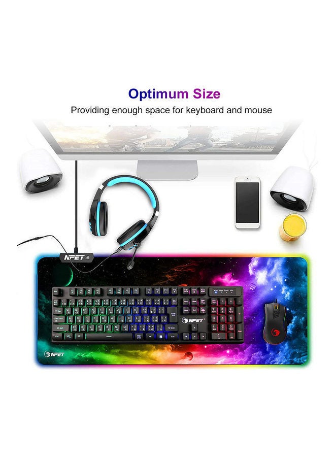 NIBEMINENT Gaming RGB Keyboard Mouse Pad -wired  - Image 3