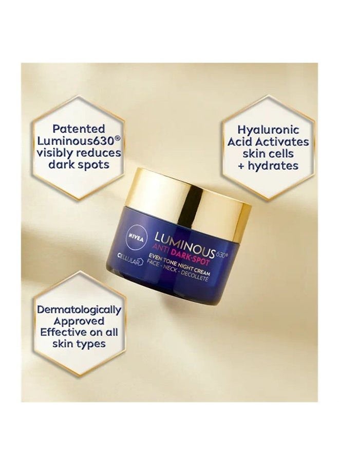 Nivea - CELLULAR LUMINOUS630 ANTI DARK-SPOT (NIGHT) - Image 1