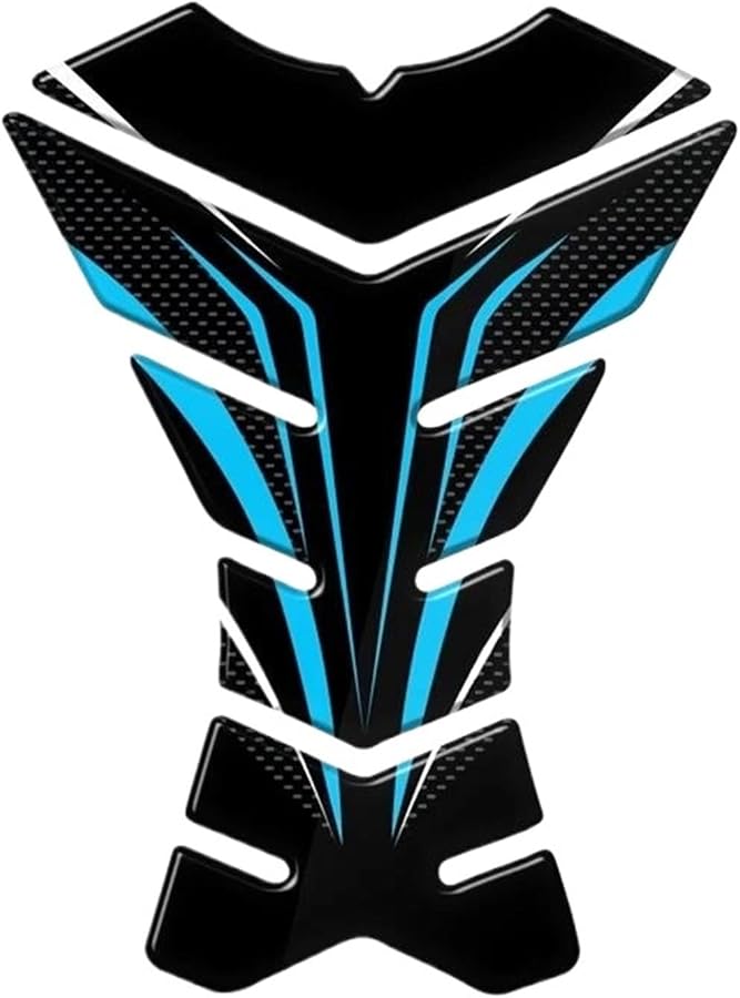 ملصق واقي خزان دراجة نينجا كاواساكي، شعار عظم السمك، الحجم 86 - Image 1