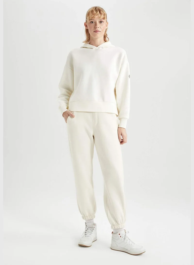 DeFacto Woman Hooded Long Sleeve Knitted Sweatshirt