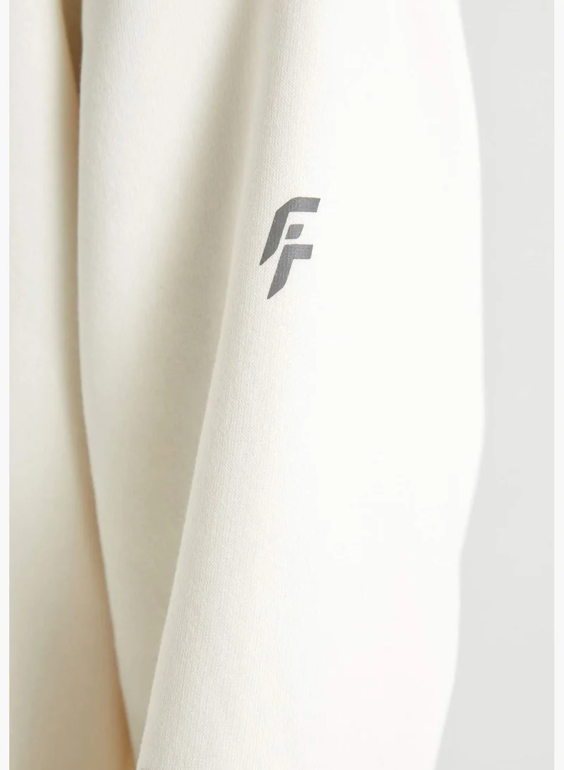 DeFacto Woman Hooded Long Sleeve Knitted Sweatshirt
