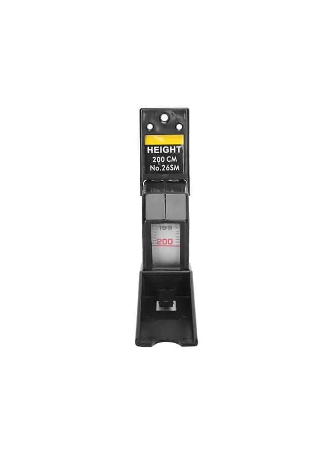 PROMASS promass Metal Stature Meter, Retractable Measuring Tape, Height Stature Meter for Adults and Children, 2 Meters/6.6ft, Accurate Measurement with ABS Material, Manual Measuring Tool (Black)  - Image 5