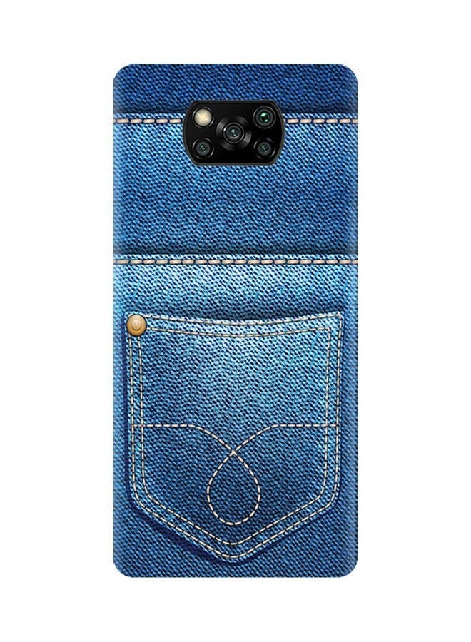 إيه إم سي ديزاين غطاء حماية واق لهاتف شاومي بوكو X3 NFC أزرق