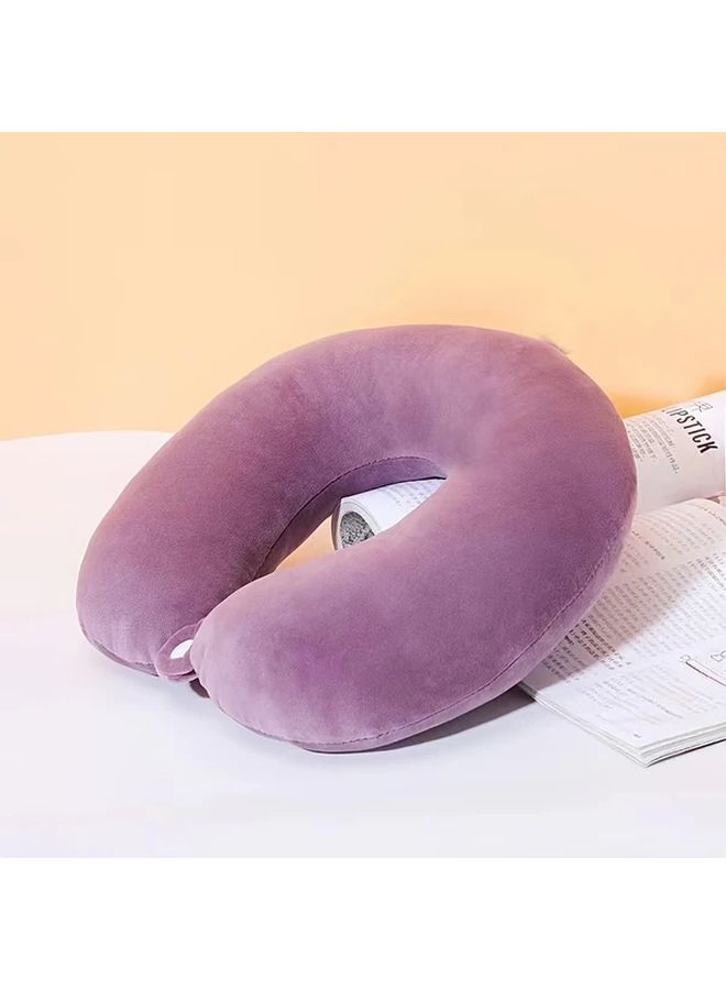 Royal Blue Ergonomic U Shaped Travel Neck Pillow Lightweight Portable For Adults - Image 5
