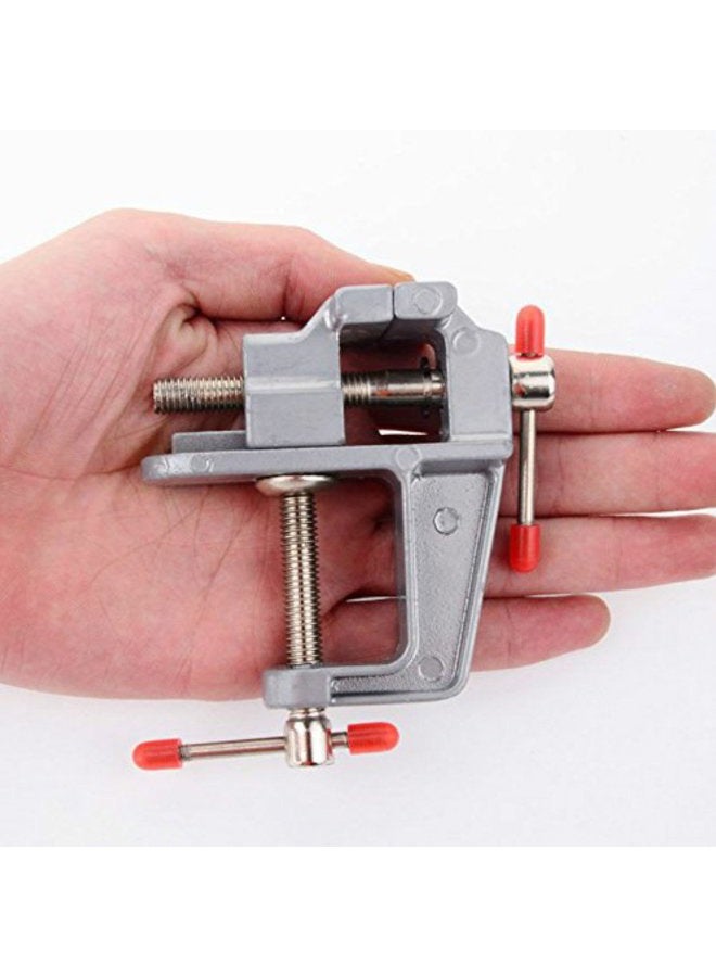 Sourcemall Mini Bench Vise Small Table Clamp Hobby Craft Repair Tool (Clamping Range: 0-1.2inch) - Image 3