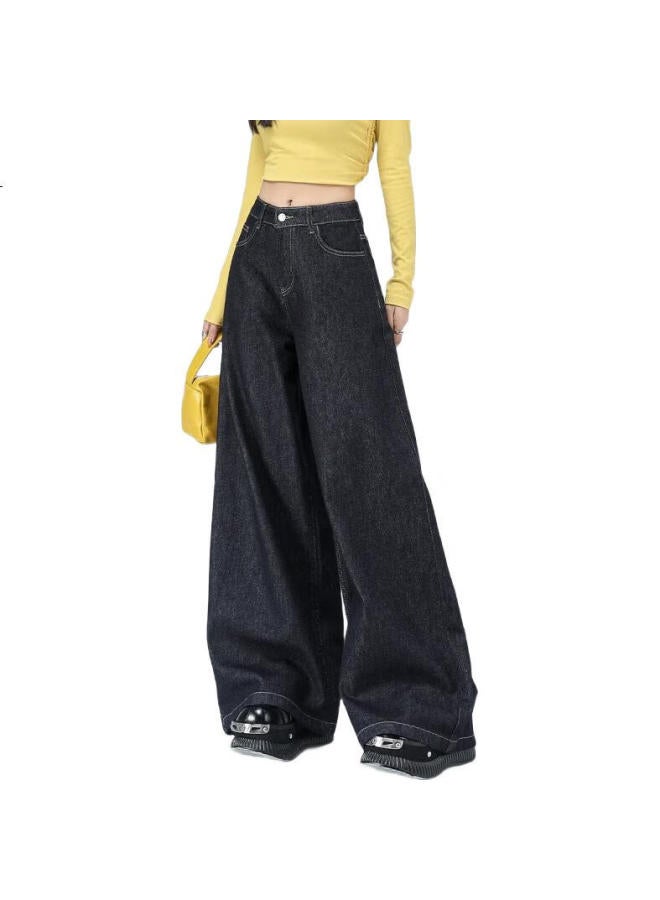 EPTISON Yipin Tiancheng American High Street Women'S Jeans Autumn Fashion Loose Wide Leg Pants Versatile Slimming Pants For Women - Image 3