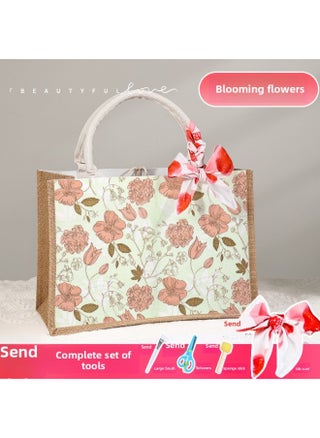 Butterfly Ancient Bart Material Bag Diy Mother's Day Canvas Bag Children's Handmade Creative Linen Bag Group Building Activity Gift-Color:Vertical Style [flowers Blooming] Comes With A Full Set Of Tools + Detailed Tutorials - pzsku/ZAFD5E805F48B498E44D2Z/45/1745502344/30112ef9-f95b-4f22-8ac6-365b581b10ad
