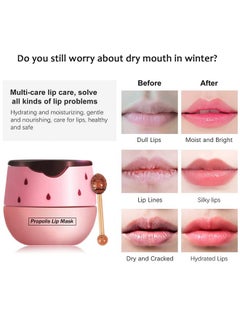 Charm Kiss 3PCS Bee Lip Balm Honey Pot Set, Moisturizing Propolis Lip Mask,Hydrating Prevention Dry and Cracked Lip Scrubs Exfoliator,Lip Sleep Mask Reduces Lip Lines Lip Skin Care Products  - Image 5