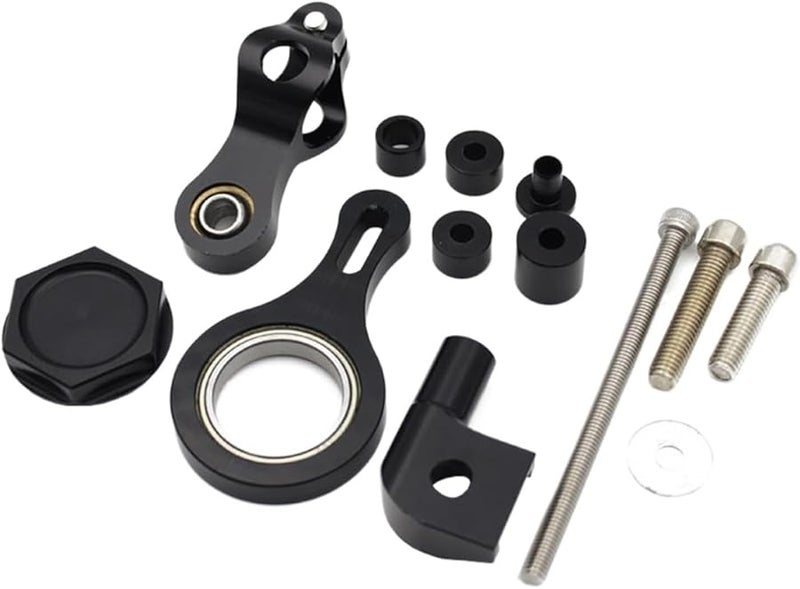 CNC Aluminum Adjustable Motorcycle Steering Damper Bracket Mount Kit For Yamaha YZF R6 R1 Color H - Image 1