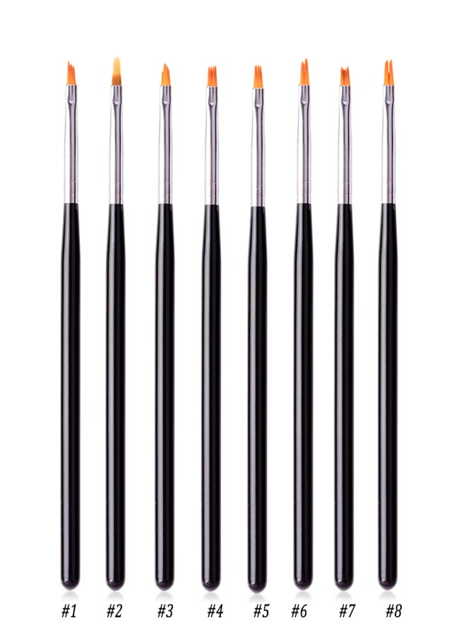 1pc UV Gel Polish French Nail Brushes Gel Varnish Building Painting Petals Drawing Flowers Gradient Dotting Nail Art Pen Brush Bilateral Floral Pen - Image 4