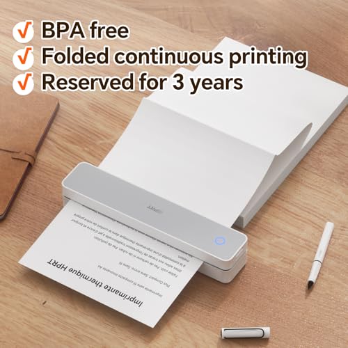 iDPRT 200 Sheets Folding Thermal Paper, US Letter 8.5 x 11 InchT hermal Papers, MT610PRO & MT888 Thermal Paper,Compatible with iDPRT/HPRT/PRT Portable Printer,Continual Feeding Folded Printing Paper - Image 2
