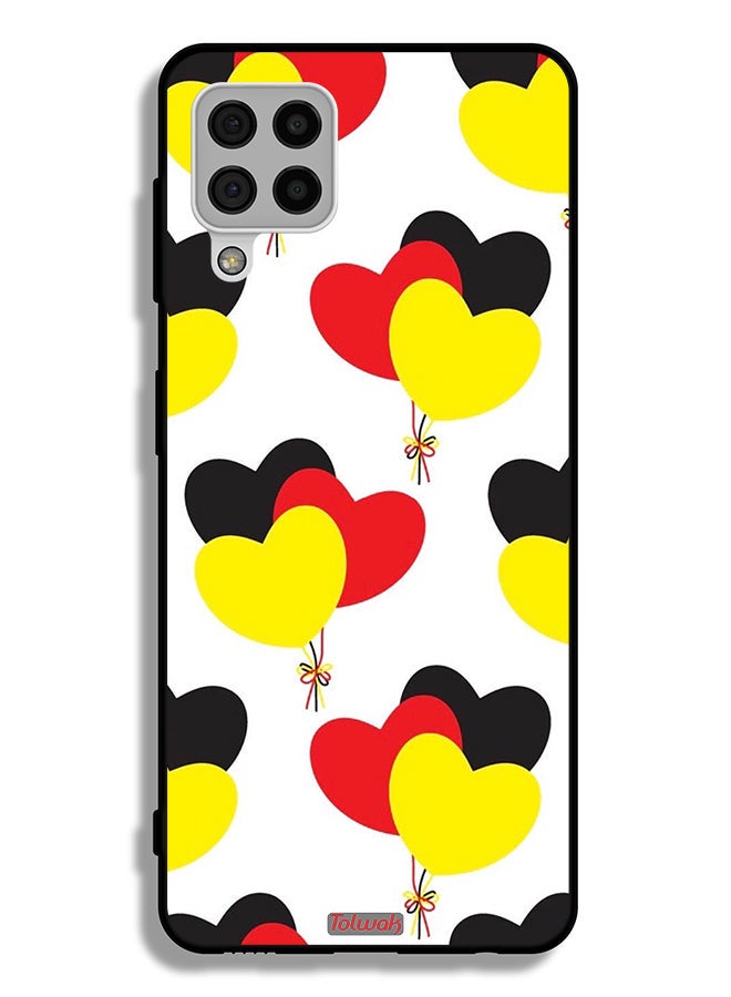 Tolwak Samsung Galaxy A22 4G Protective Case Cover Three Hearts Bunch - Image 1