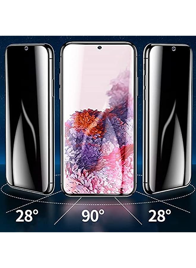 Phone Screen Protectors - Anti Spy Privacy Hydro Film For for Samsung Galaxy S20 Ultra Note 10 S20 Plus 3D Full Cover Screen Protector Fingerprint Scanner (For Note 10 Plus Hydro Film)