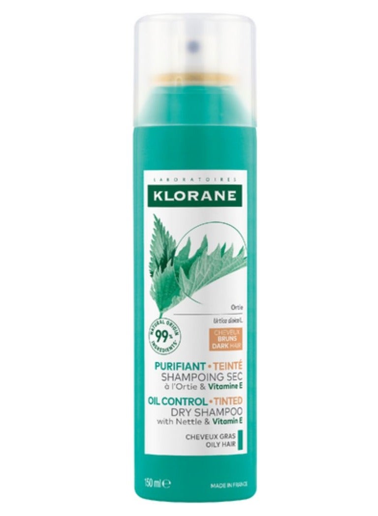 كلوران شامبو جاف بخلاصة نبات القراص من كلوران للشعر الدهني بني 150 مل - Image 1