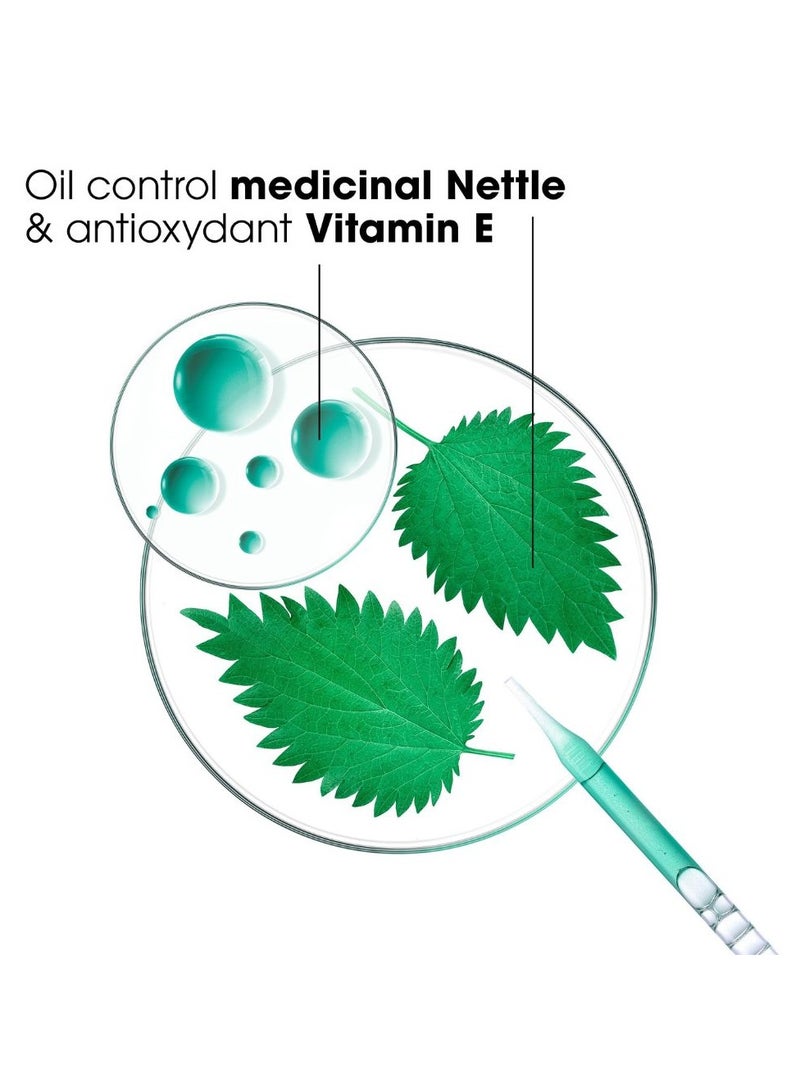 كلوران شامبو جاف بخلاصة نبات القراص من كلوران للشعر الدهني بني 150 مل - Image 4