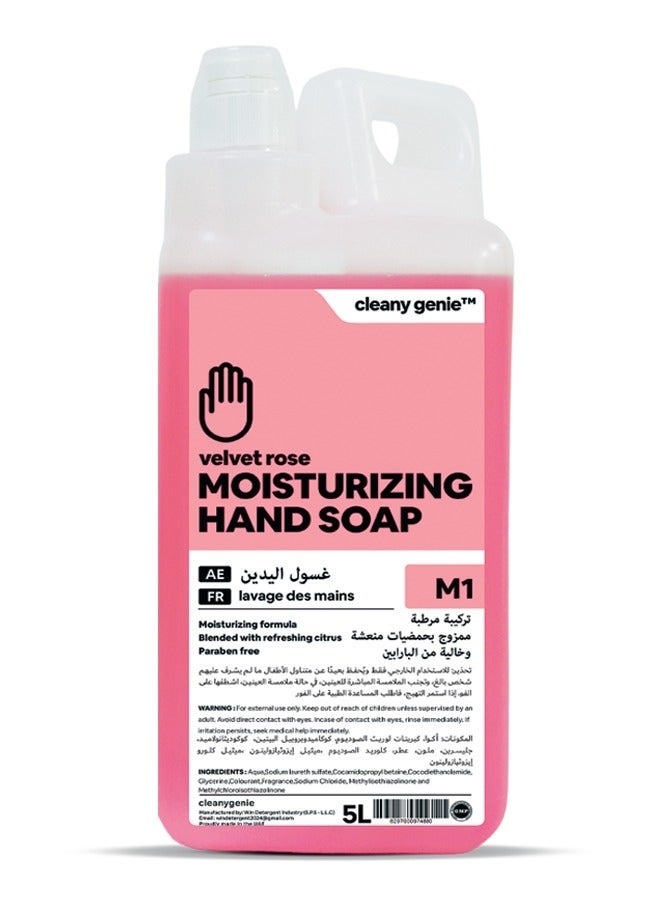 Moisturizing Hand Soap Liquid Velvet Rose Fragrance 5L