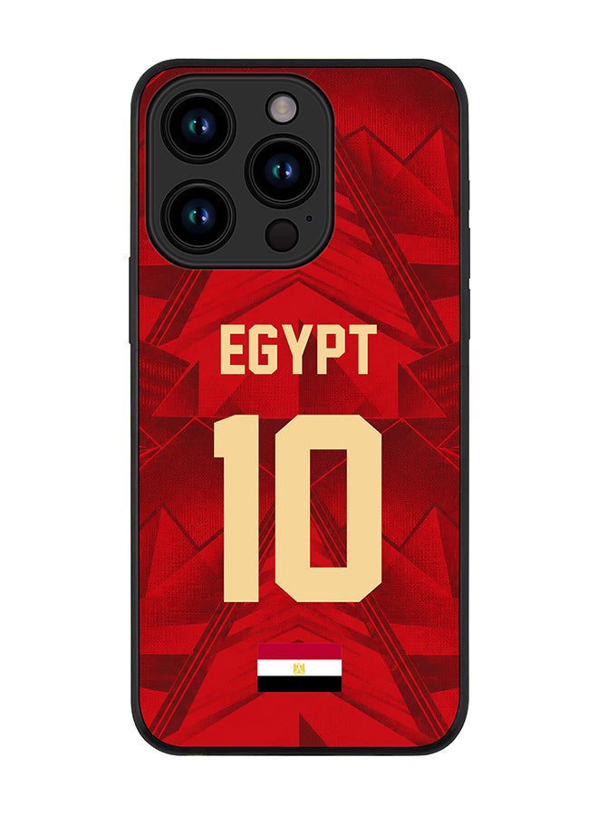 Stylizedd For Apple iPhone 15 Pro Case,Slim fit Camera Protection, Shockproof Thin Phone cover  - Football Team Egypt World Cup 2026 - Image 1
