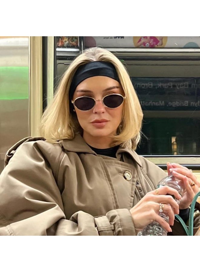 سونسر 8 قطع عصابات للشعر النسائي ، عصابات شعر عصرية للنساء للرجال عصابة رأس ناعمة للسيدات عصابات رأس مرنة اليوغا إكسسوارات الشعر الرياضية متعددة الألوان - Image 5