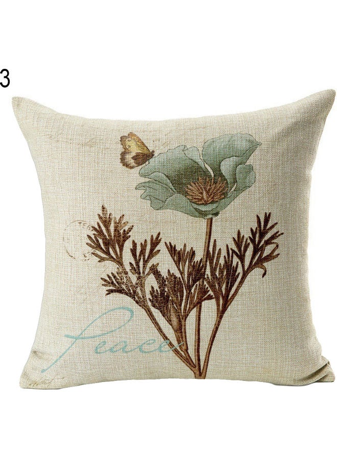 NIBEMINENT Vintage Flower Style Cushion Cover Multicolour - Image 1