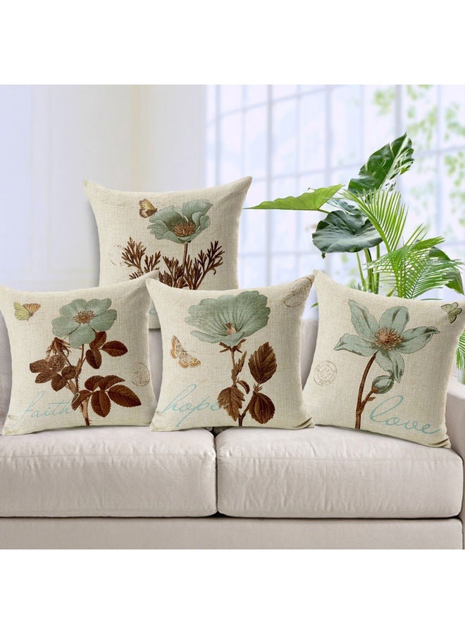 NIBEMINENT Vintage Flower Style Cushion Cover Multicolour - Image 2