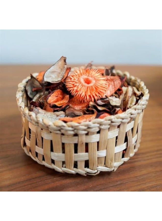 Fall Potpourri Bags,Orange Scented Potpourri Dried Flowers,Autumn Decorative Bowl Vase Filler,Home Fragrance Sachet Petals, Farmhouse Harvest Christmas Thanksgiving,8.4oz (Color : Oran - Image 2