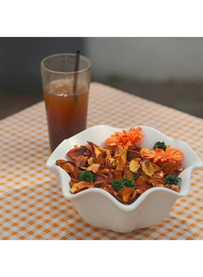 Fall Potpourri Bags,Orange Scented Potpourri Dried Flowers,Autumn Decorative Bowl Vase Filler,Home Fragrance Sachet Petals, Farmhouse Harvest Christmas Thanksgiving,8.4oz (Color : Oran - Image 5