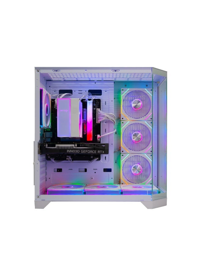 Spear Pc Spear Gaming PC – Intel i5-14400F, RTX 3050, 16GB DDR5, 1TB NVMe SSD 3300MB/s, 600W PSU, ARGB Case with 7 RGB Fans & Remote Control SGPC127 White - Image 2