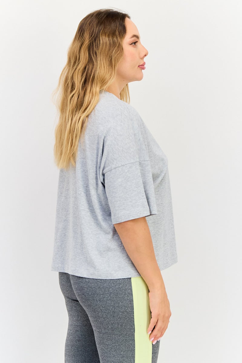 PUMA Women Sportswear Fit Short Sleeve Outdoor Top, Grey - Image 3