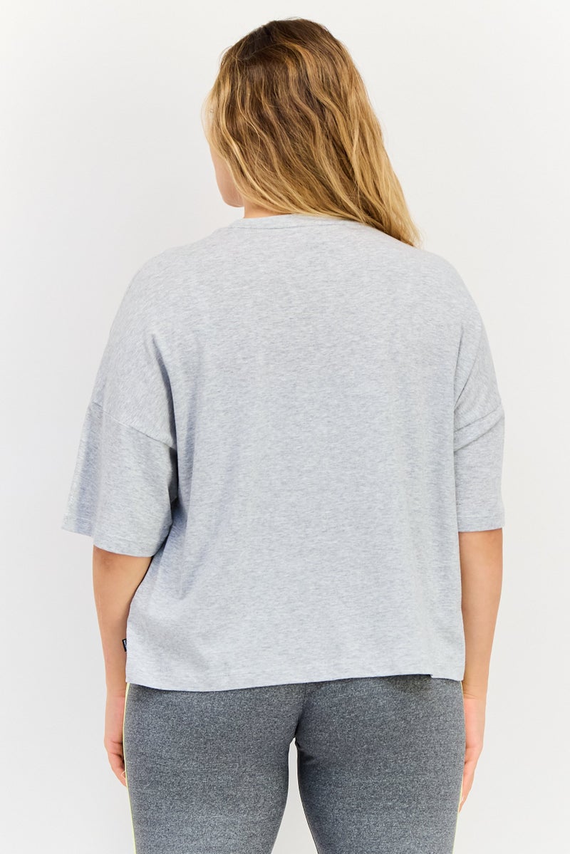 PUMA Women Sportswear Fit Short Sleeve Outdoor Top, Grey - Image 2