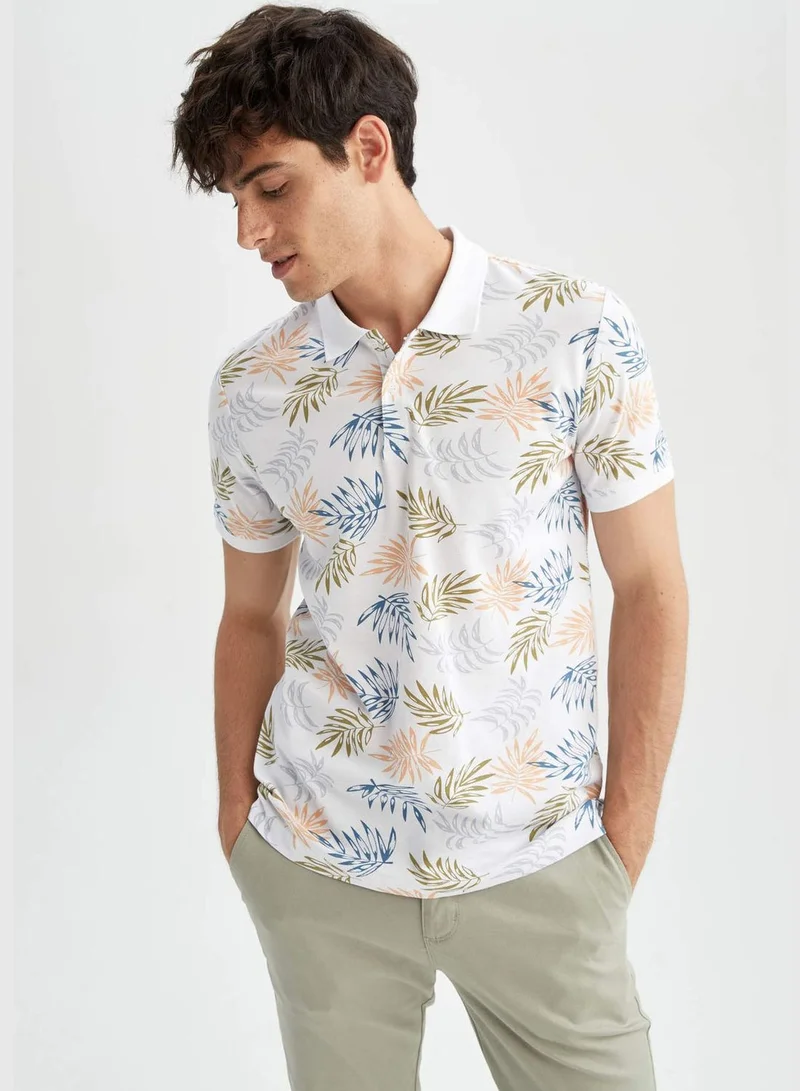 DeFacto Man Slim Fit Polo Neck Short Sleeve Polo T-Shirt