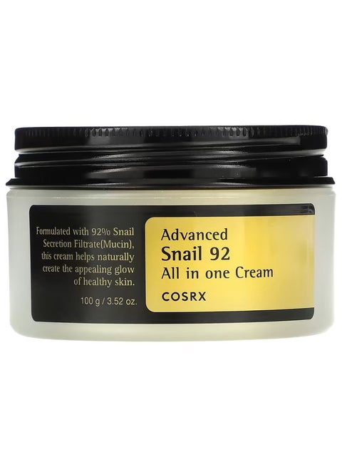 كريم مرطب متعدد الأغراض Advanced Snail 92 غني بنسبة 92% من مخاط الحلزون