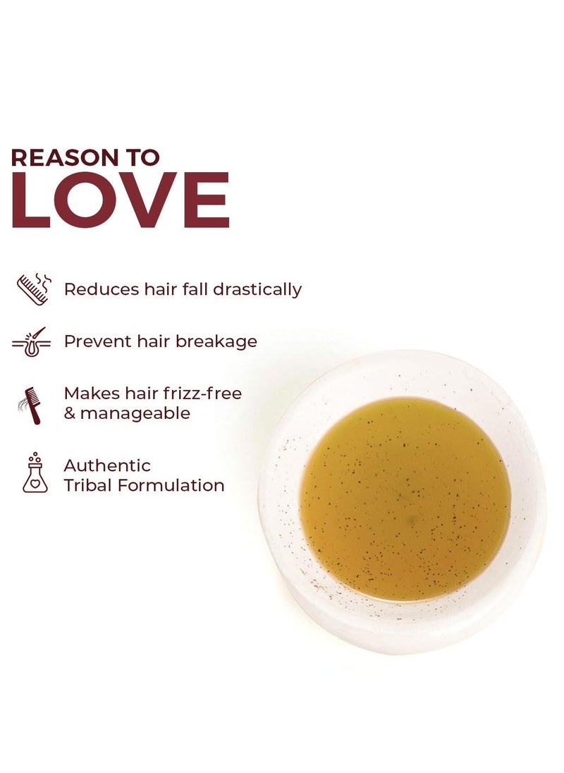 The Tribe Concepts - The Tribe Concepts 90 Day Miracle Hair Growth Oil, Anti Hairfall Oil for Breakage, Hair Fall Control Oil contains Bhringraj, Hibiscus & Amla Oil For Hair, 100% Chemical Free & Natural - 200 ml - Image 1