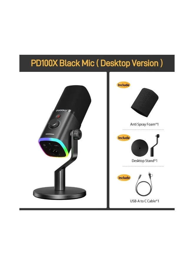 Maono PD100X USB/XLR Dynamic Microphone For Streamers - Image 5