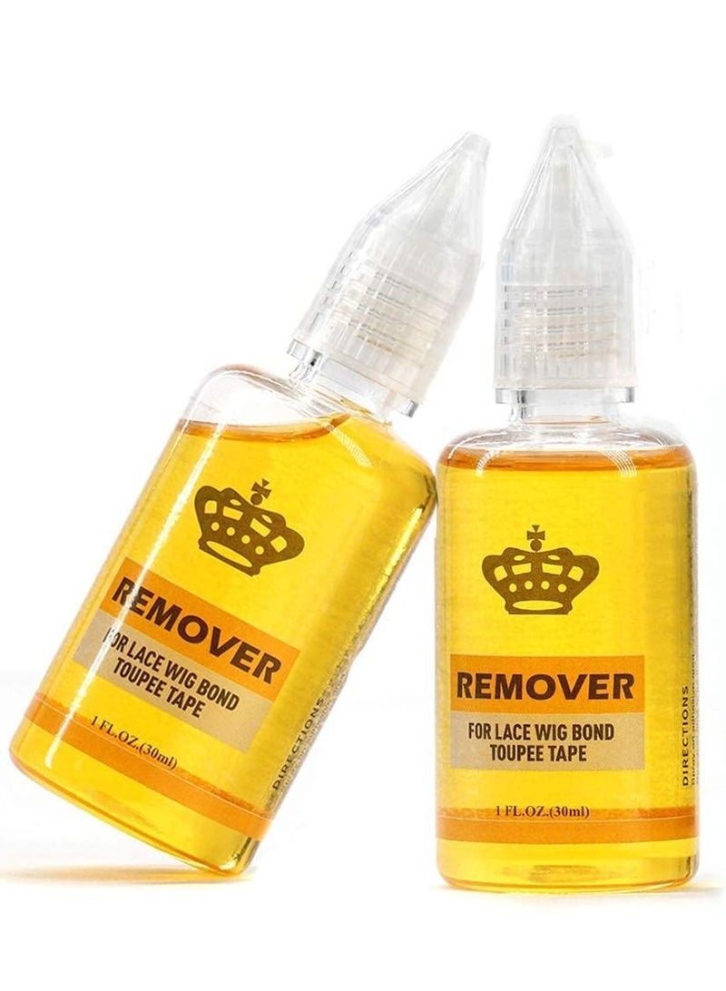 Fast Acting Hair Extensions Remover, Wig Glue Remover, Double Sided Extension Tape (One Bottle) - Image 2