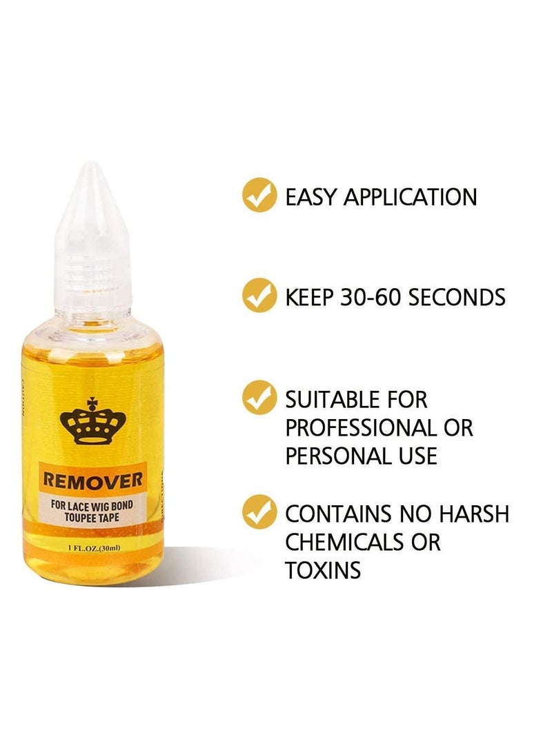 Fast Acting Hair Extensions Remover, Wig Glue Remover, Double Sided Extension Tape (One Bottle) - Image 3