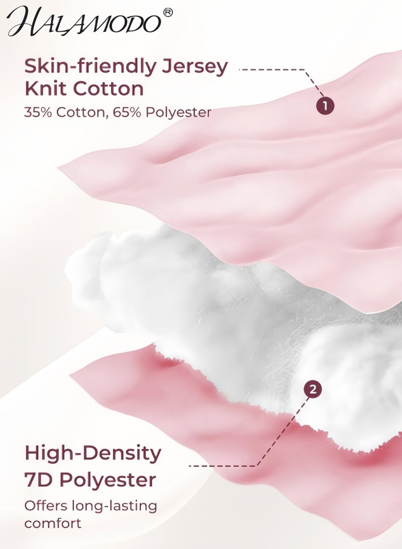 HALAMODO Pregnancy Pillows for Sleeping, U Shaped Full Body Maternity Pillow for Side Sleeping - Support for Back, Legs, Belly(51inch) - Image 2