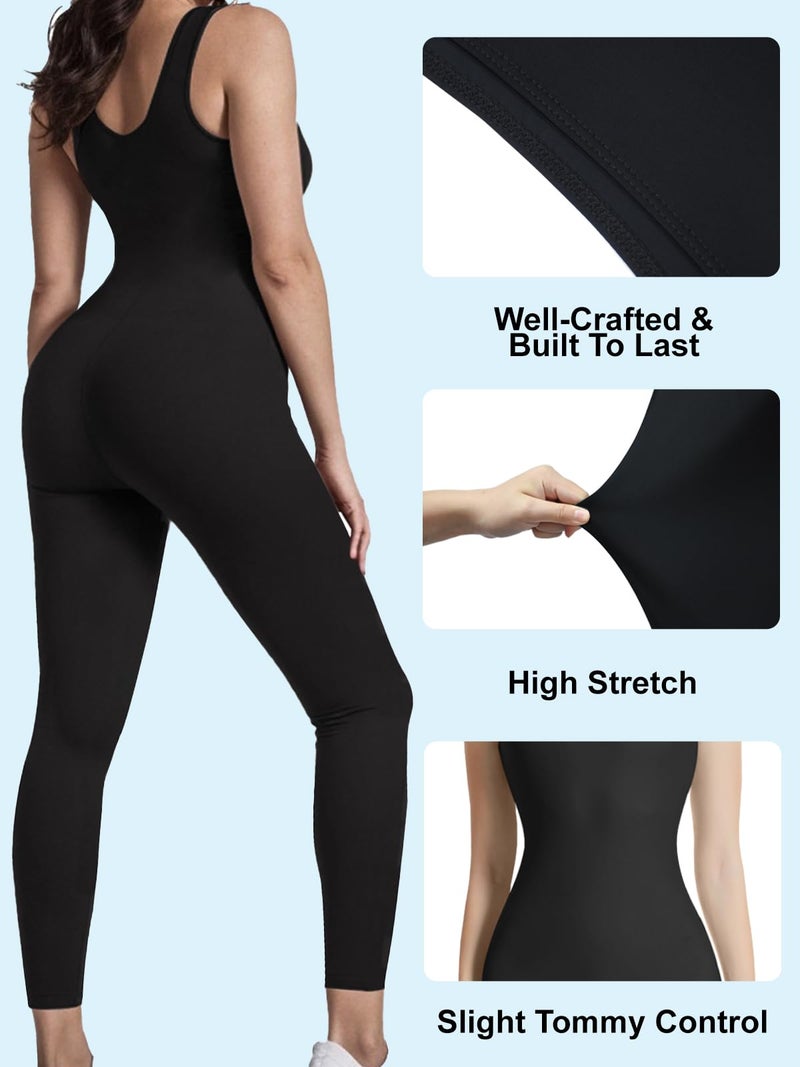 speerise Women Slimming Sleeveless Bodysuit Tank Leotard Jumpsuits Romper for Women, Girls for Gym, Yoga, Workout, Ballet - Image 4