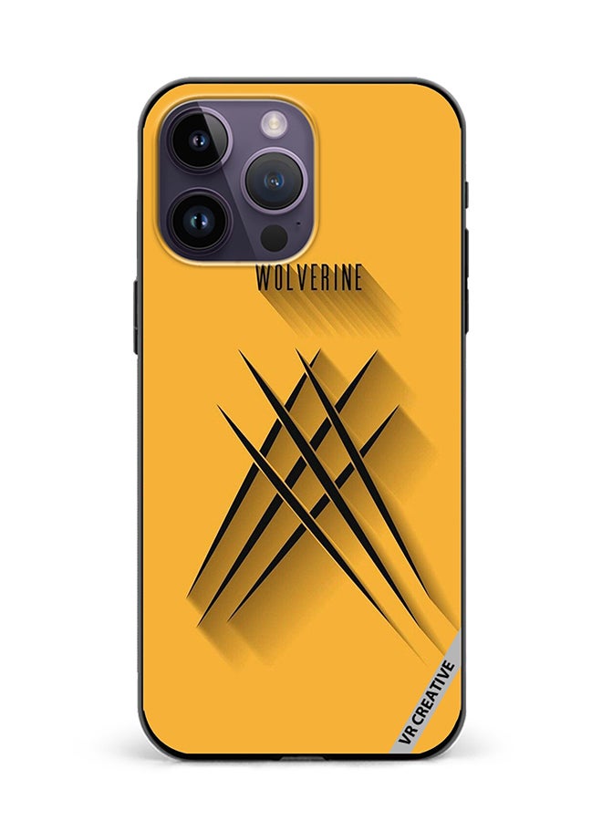 VR CREATIVE Protective Case Cover For Apple iPhone 15 Pro Wolverine Design Multicolour - Image 1